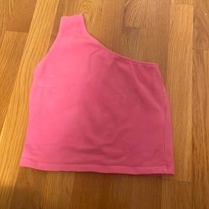 Brandy Melville bright pink crop top